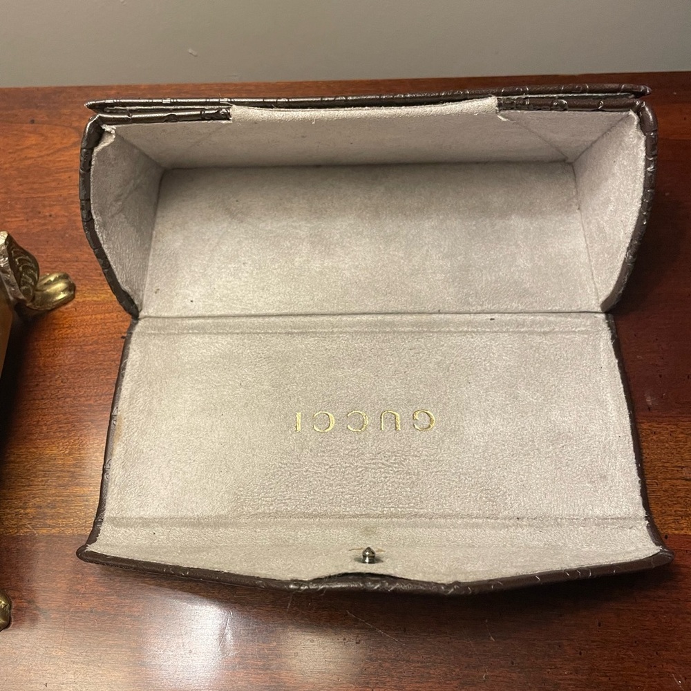 GUCCI Havana Purple Gradient Wayfarer Sunglasses with Trifold Hardshell Case - Picture 13 of 13